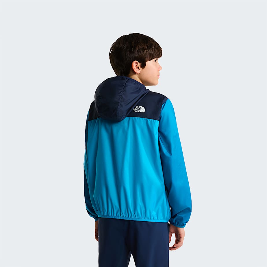 Boys Cyclone Wind Jacket TNF Meridian BlueDusk BlueSummit Navy ALT3