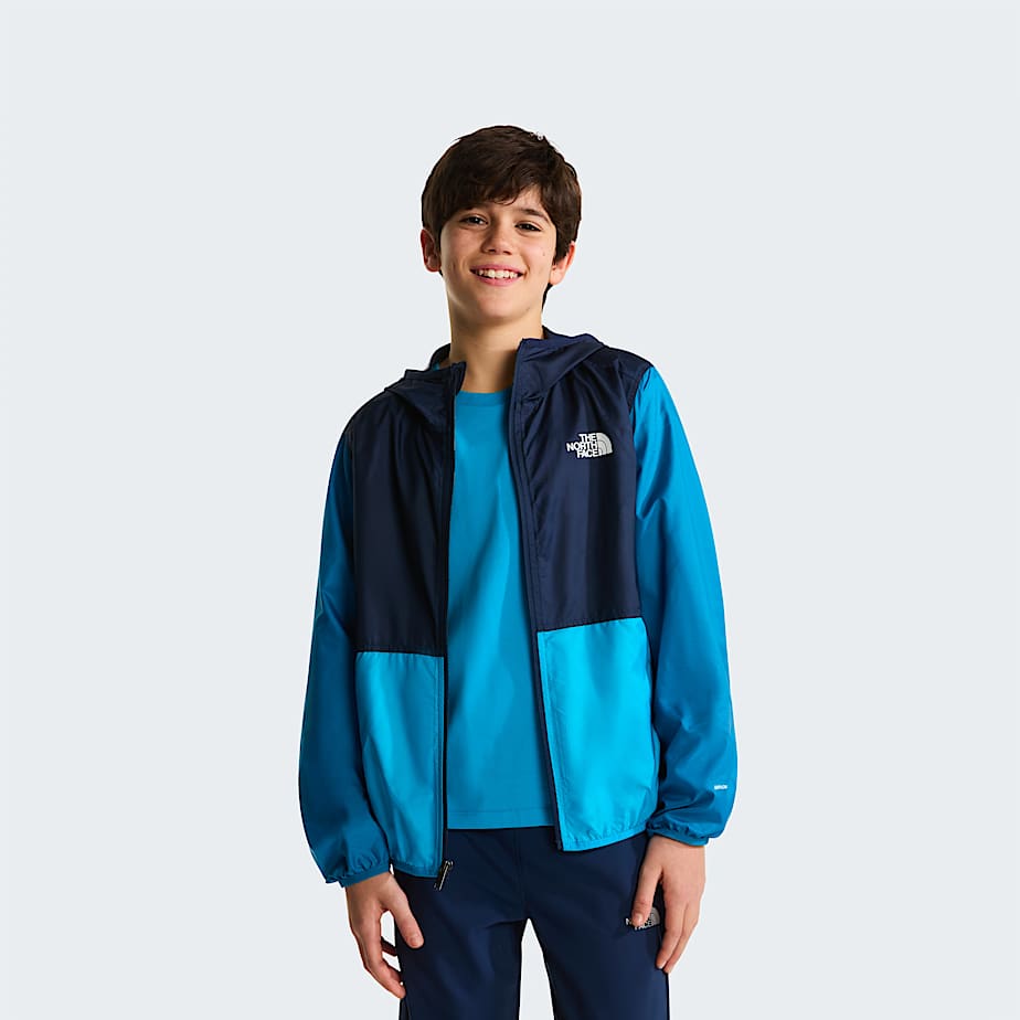 Boys Cyclone Wind Jacket TNF Meridian BlueDusk BlueSummit Navy ALT4