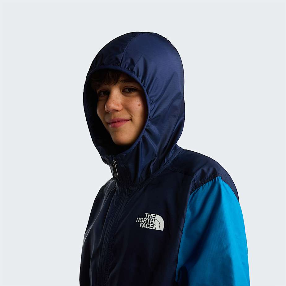 Boys Cyclone Wind Jacket TNF Meridian BlueDusk BlueSummit Navy ALT5