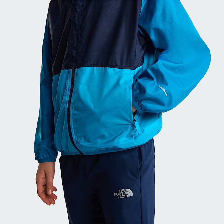 Boys Cyclone Wind Jacket TNF Meridian BlueDusk BlueSummit Navy ALT7