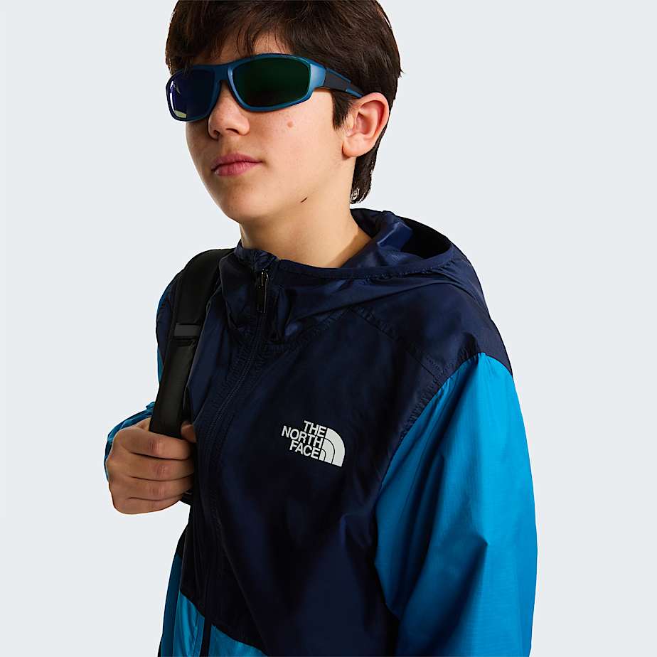 Boys Cyclone Wind Jacket TNF Meridian BlueDusk BlueSummit Navy ALT8