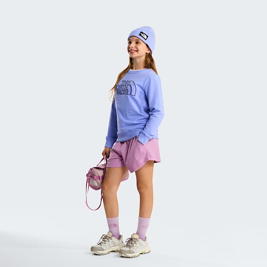 Teens Drew Peak Crew Neck Sweatshirt TNF Periwinkle Glow ALT6