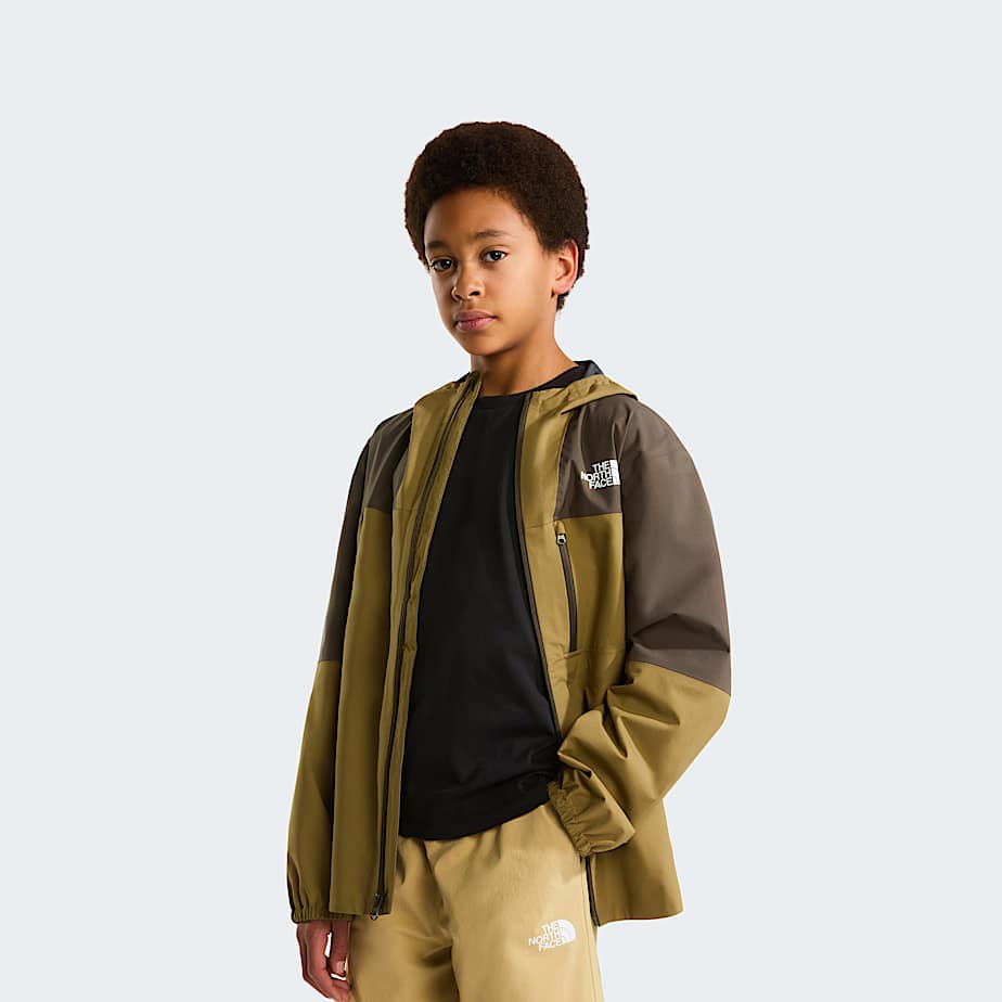 Teens Hike Packable Shell Jacket TNF New Taupe GreenCedar ALT4