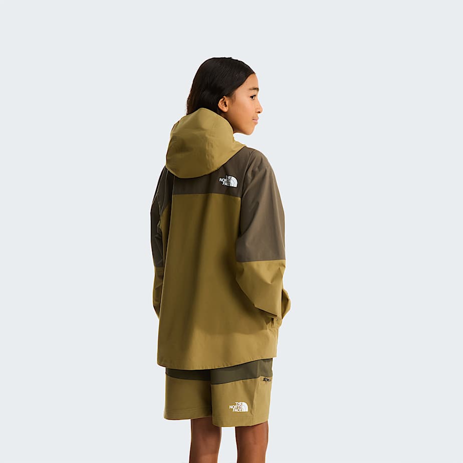 Teens Hike Packable Shell Jacket TNF New Taupe GreenCedar ALT10