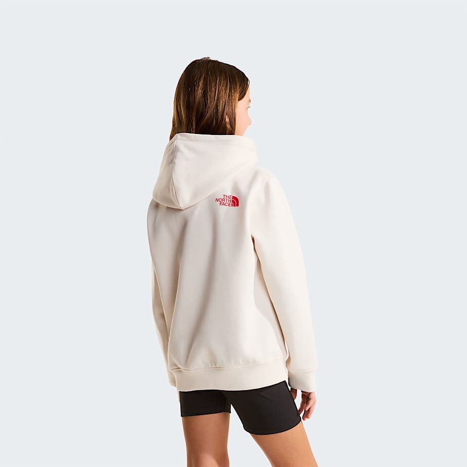 Girls Brand Proud Relaxed Hoodie TNF White Dune ALT3