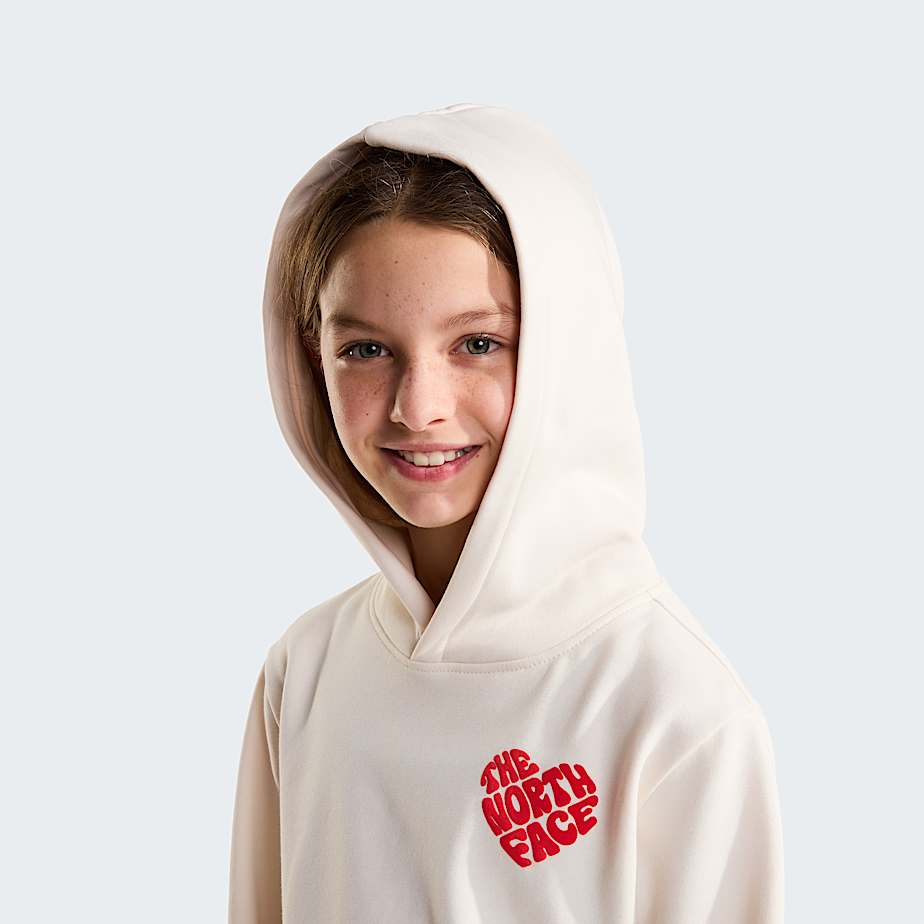 Girls Brand Proud Relaxed Hoodie TNF White Dune ALT4