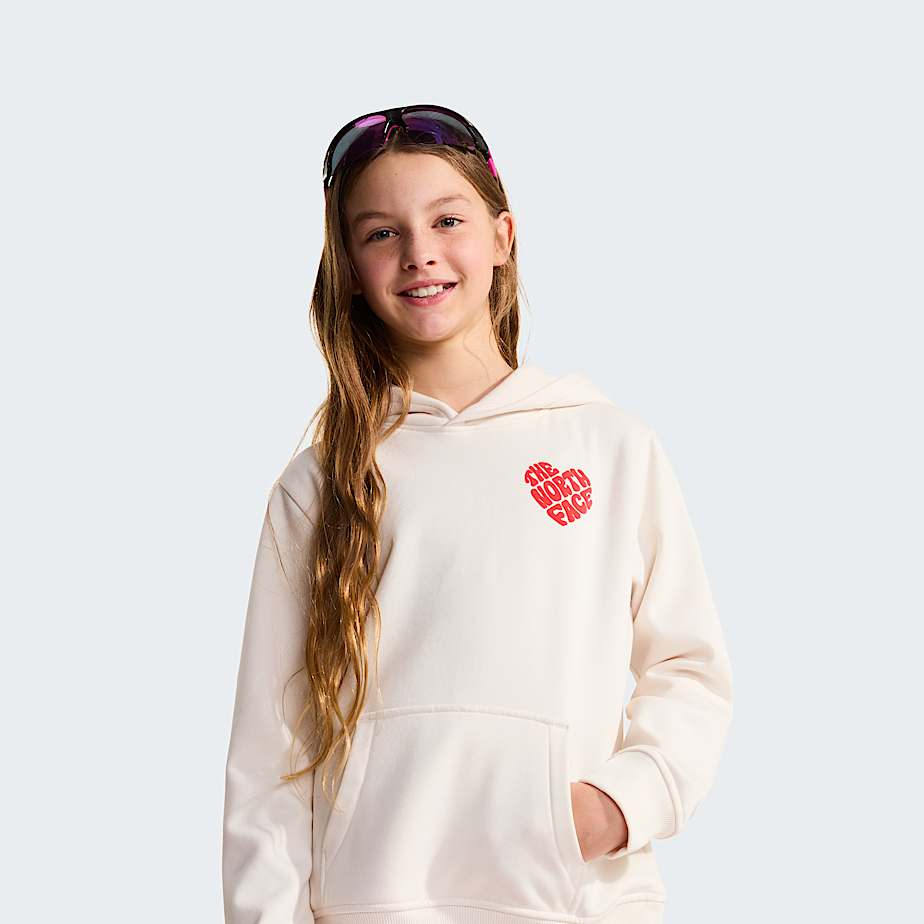 Girls Brand Proud Relaxed Hoodie TNF White Dune ALT6