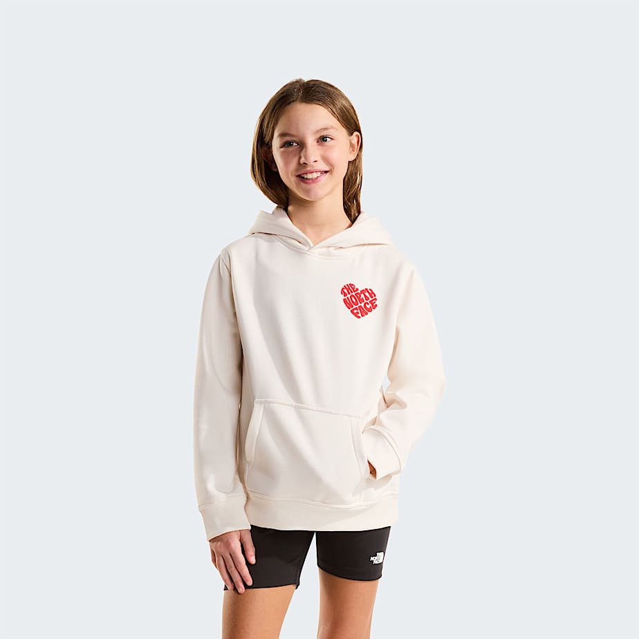Girls Brand Proud Relaxed Hoodie TNF White Dune HERO