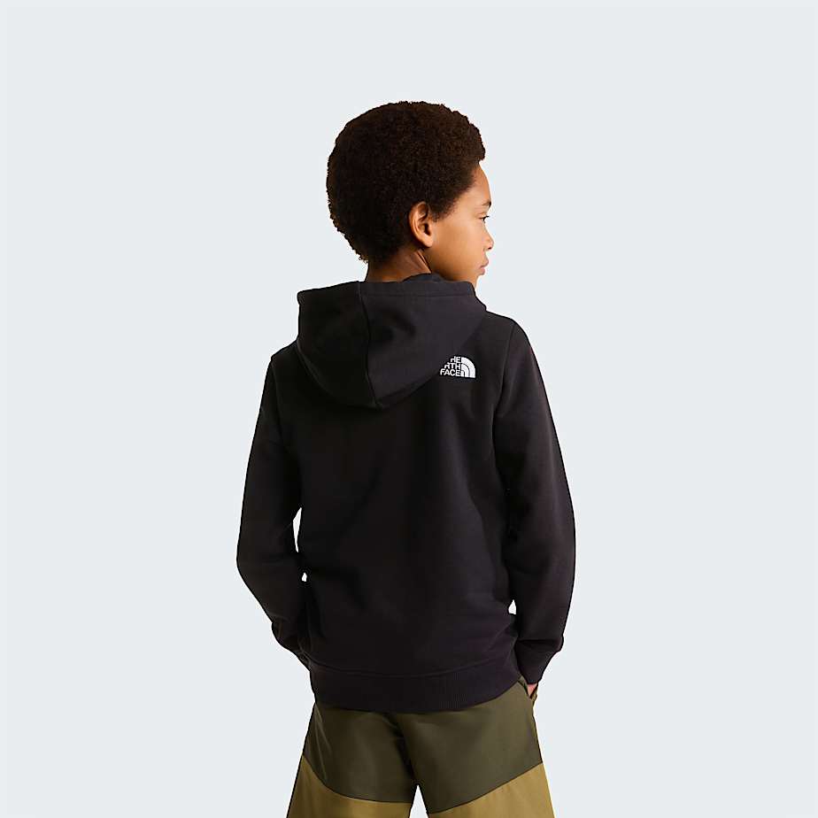 Teens Drew Peak Light Regular Hoodie TNF TNF Black ALT3