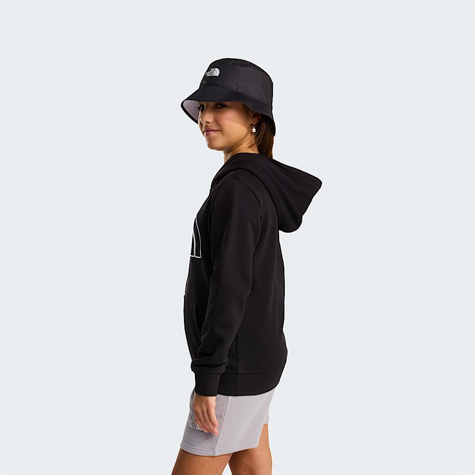 Teens Drew Peak Light Regular Hoodie TNF TNF Black ALT8