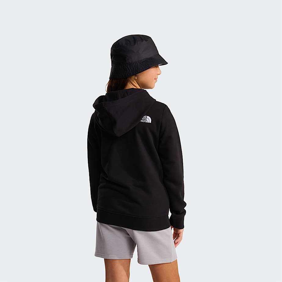 Teens Drew Peak Light Regular Hoodie TNF TNF Black ALT9