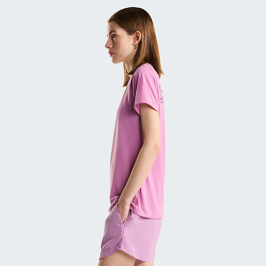 Womens Foundation Mountain TShirt TNF Hushed Lavender ALT3