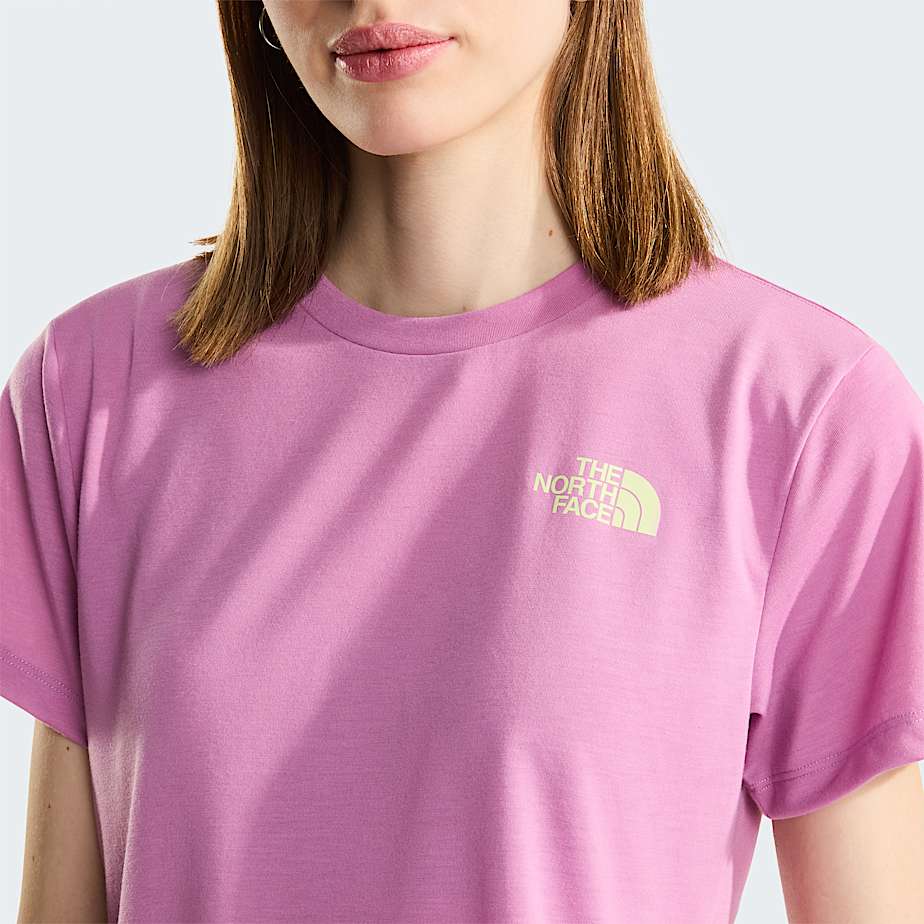 Womens Foundation Mountain TShirt TNF Hushed Lavender ALT4