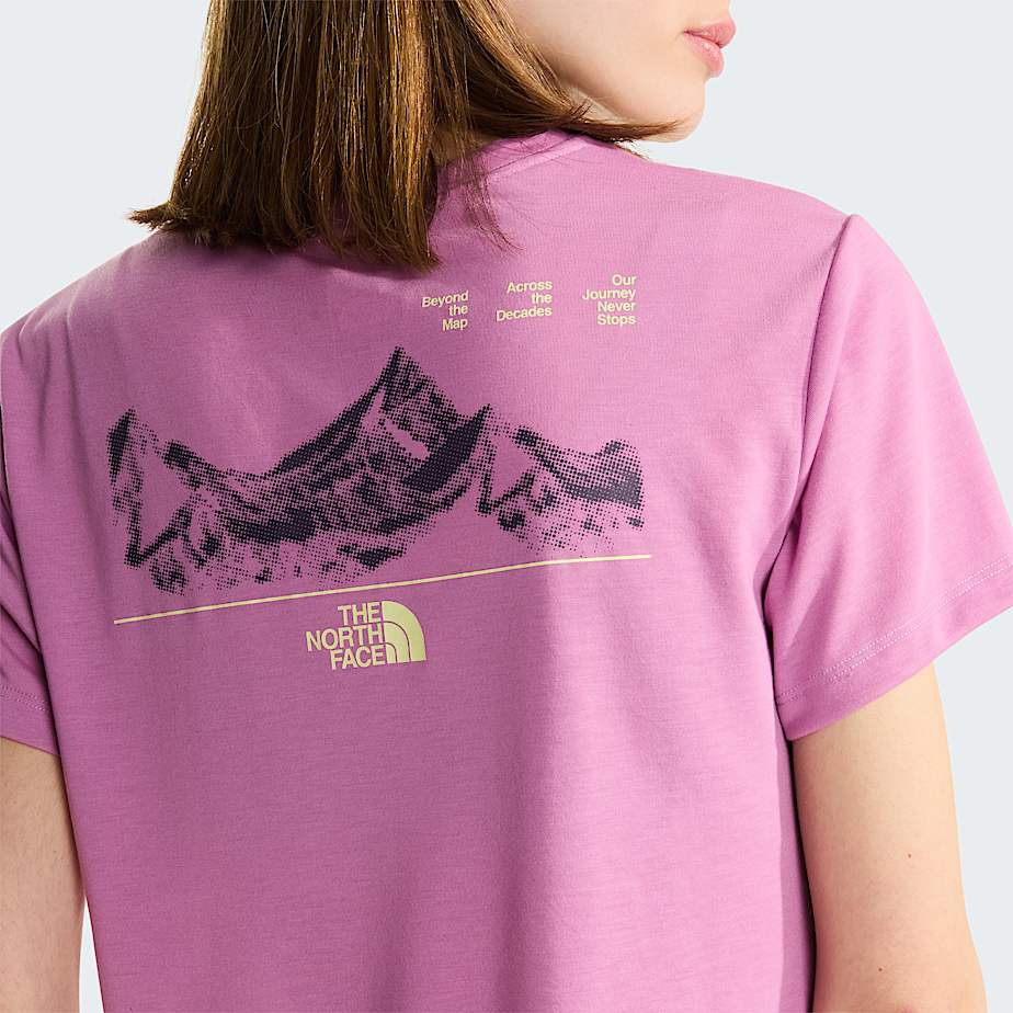 Womens Foundation Mountain TShirt TNF Hushed Lavender ALT5