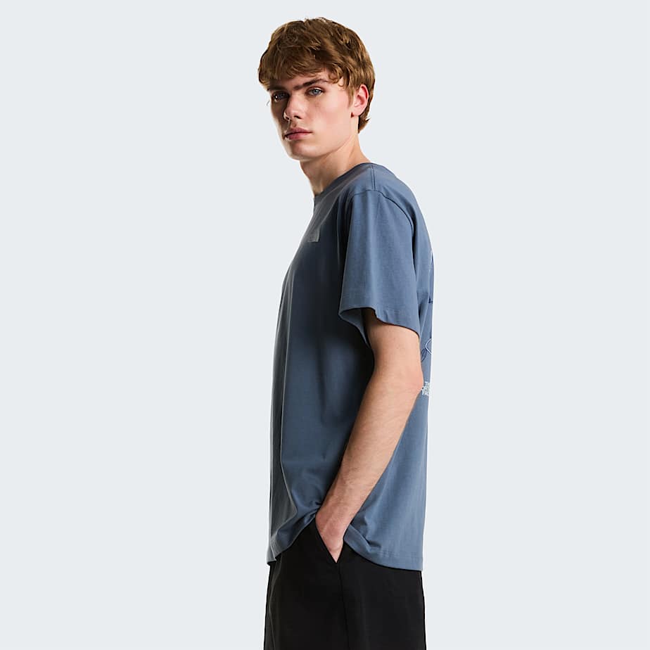 Retro Earth relaxt geschnittenes TShirt mit Grafik fr Herren TNF ALT3