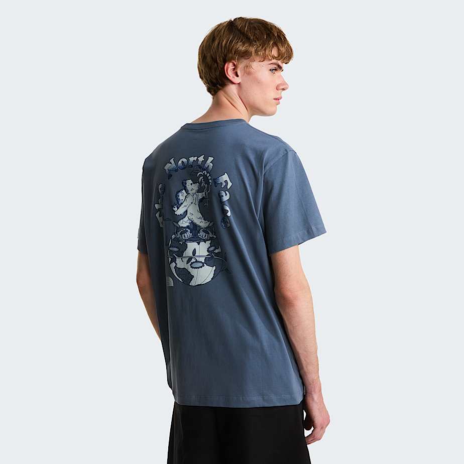 Retro Earth relaxt geschnittenes TShirt mit Grafik fr Herren TNF HERO