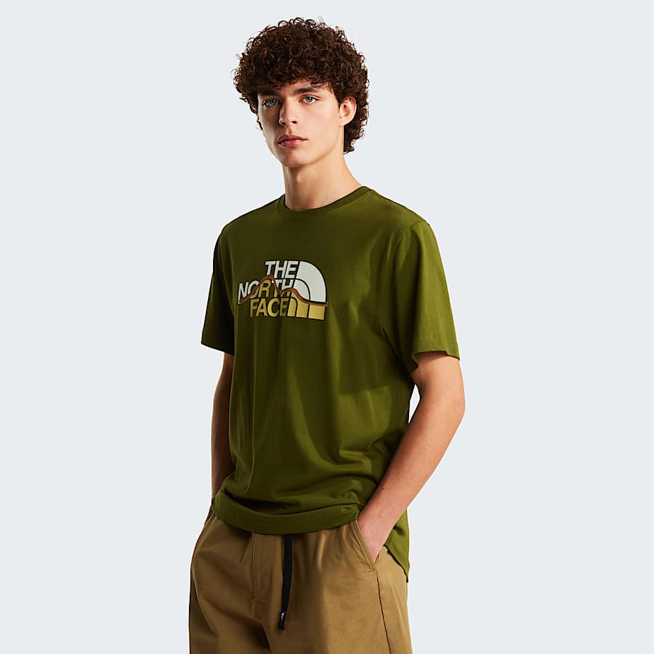Tshirt Mountain Line Regular con grafica da uomo TNF HERO