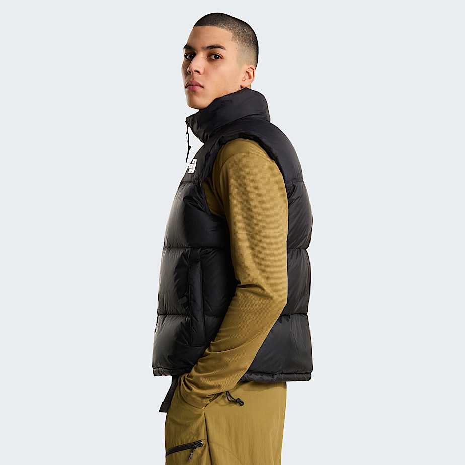 Mens 1996 Retro Nuptse Gilet TNF TNF BlackRecycled Down ALT2