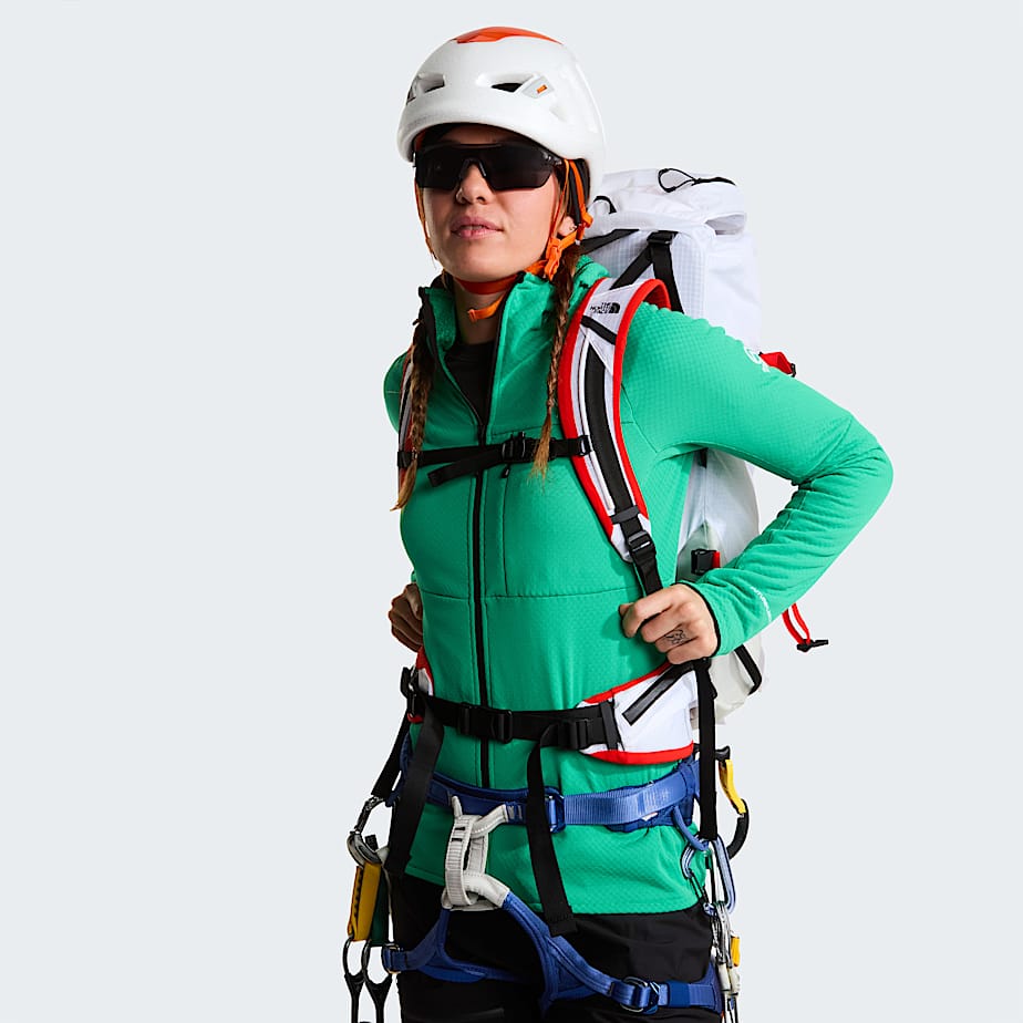 Womens Summit Series FUTUREFLEECE Hooded Jacket TNF Nebula Green ALT9