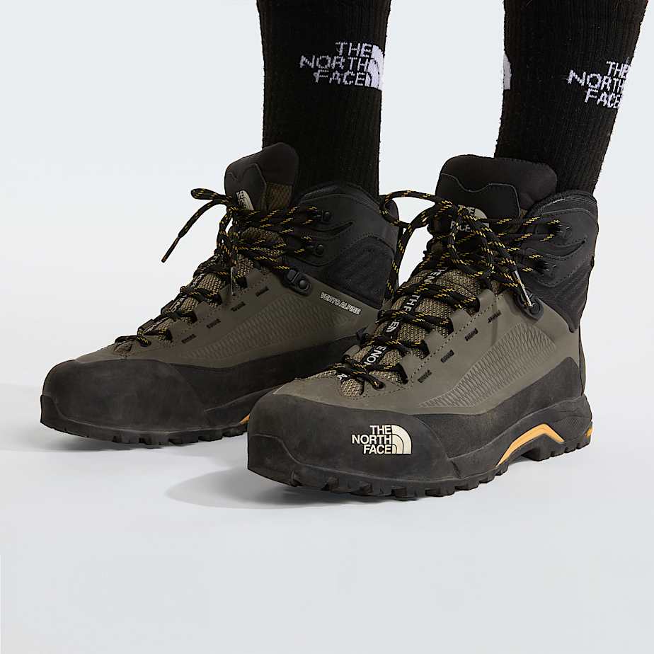 Mens Verto GORETEX Alpine Mid Boots TNF New Taupe GreenSummit Gold ALT2
