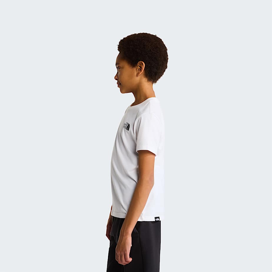 Teens Simple Dome TShirt TNF TNF White ALT2