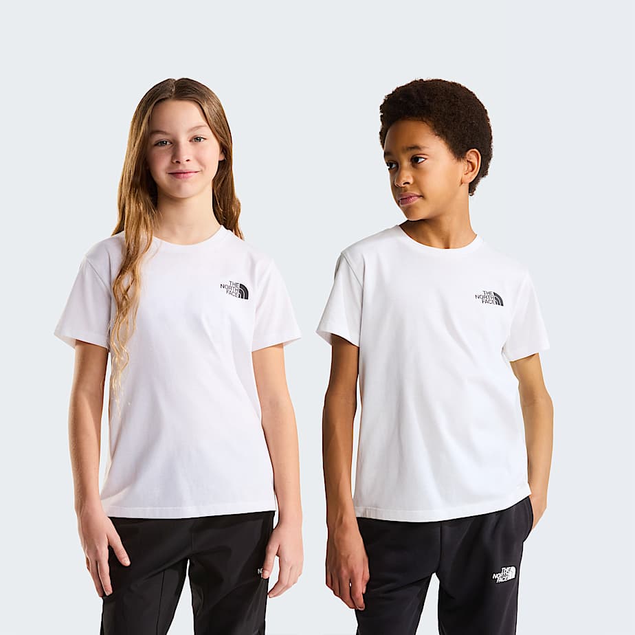 Teens Simple Dome TShirt TNF TNF White HERO