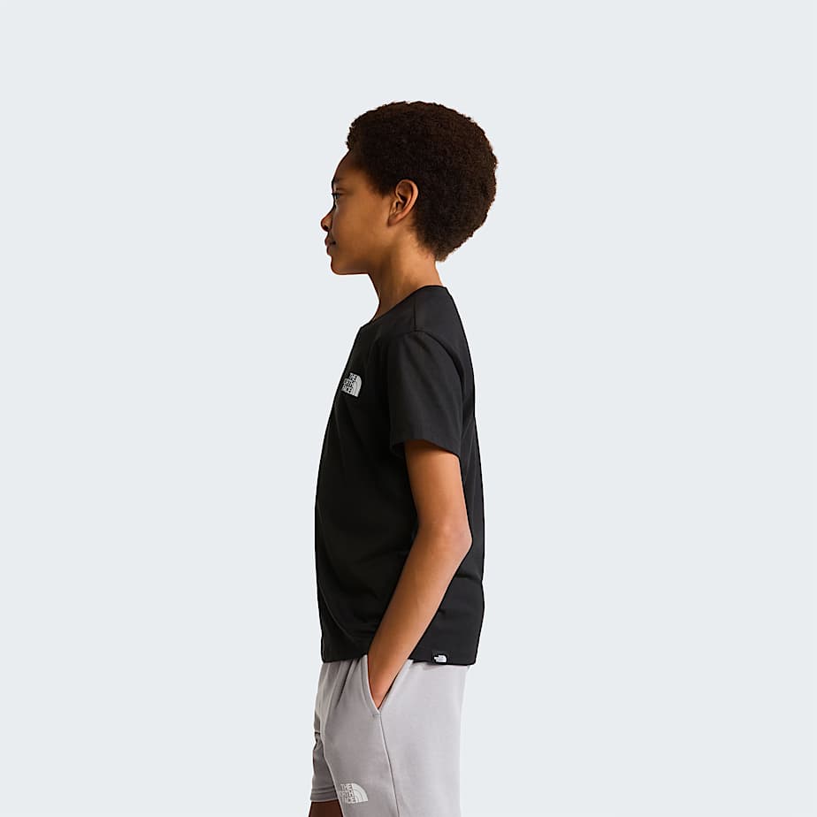 Teens Simple Dome TShirt TNF TNF Black ALT2