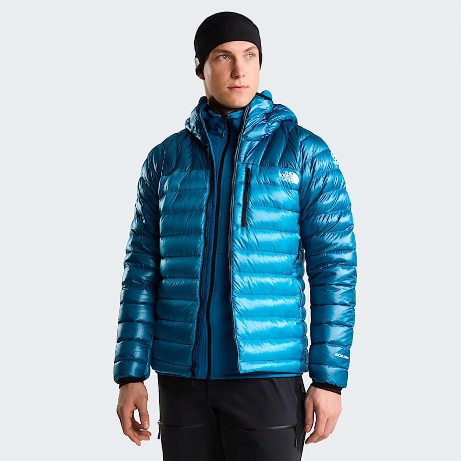Mens Summit Breithorn Hooded Down Jacket TNF Meridian BlueDusk Blue ALT4