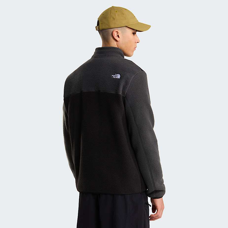 Yumiorifleecejas met kwartrits voor heren TNF TNF BlackAsphalt GreyMonument Grey ALT3