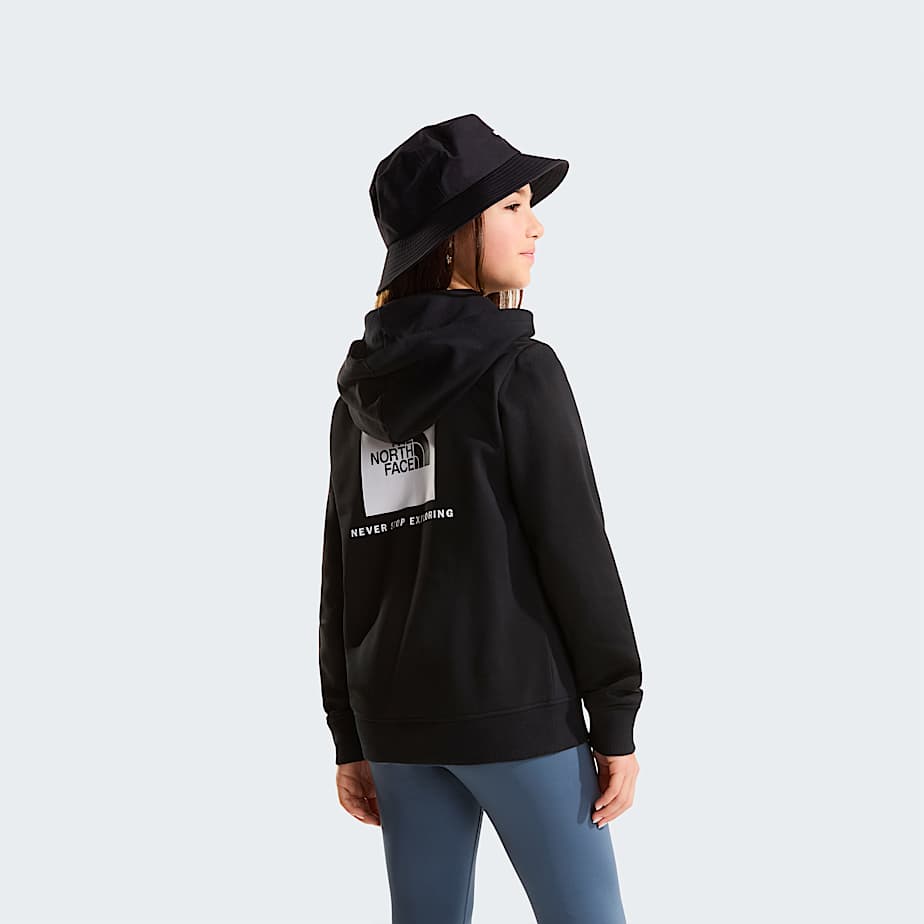 Felpa con cappuccio NSE Box da ragazzi TNF ALT10