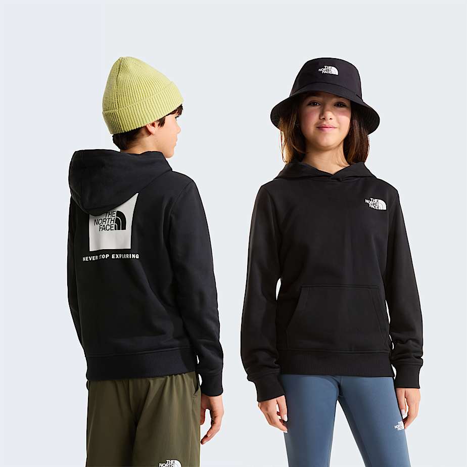 Felpa con cappuccio NSE Box da ragazzi TNF HERO