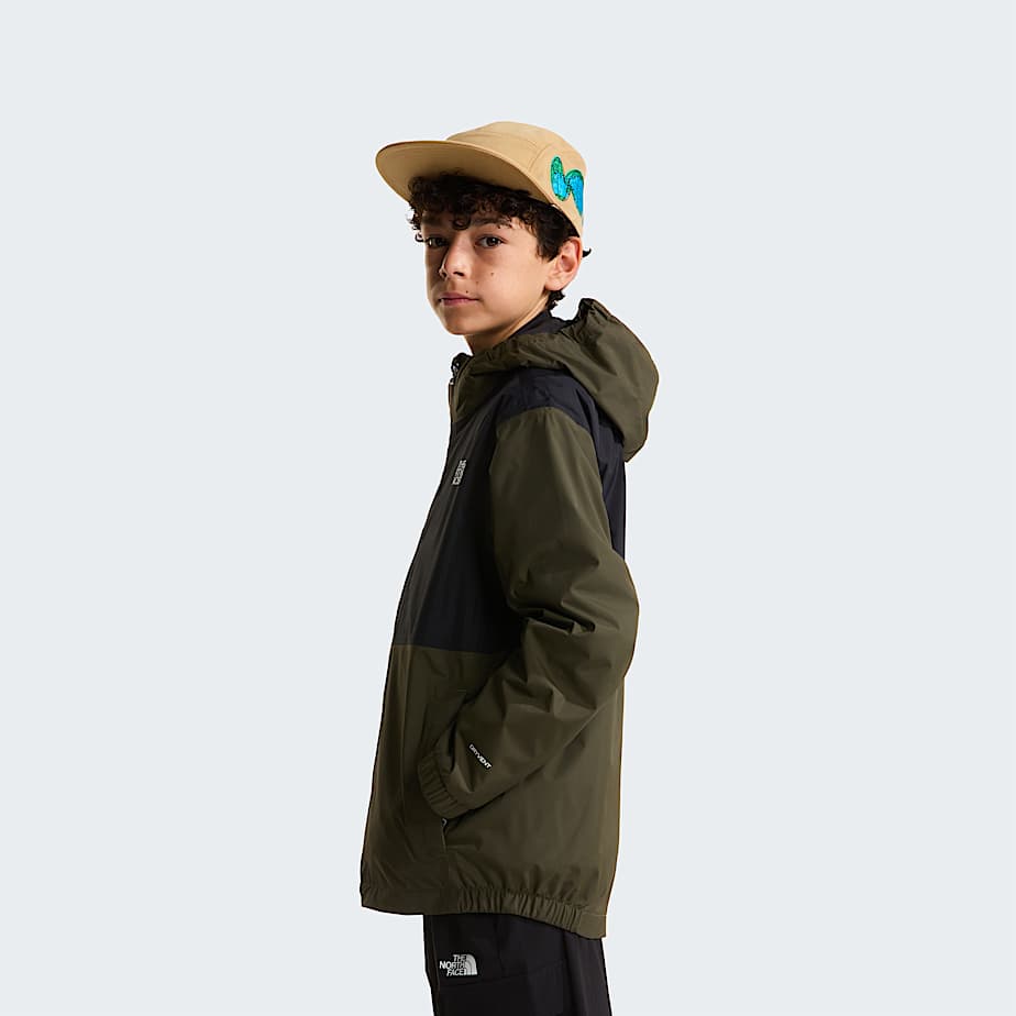 Teens Rain ZipIn Jacket TNF New Taupe Green ALT3