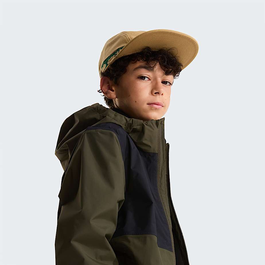 Teens Rain ZipIn Jacket TNF New Taupe Green ALT6