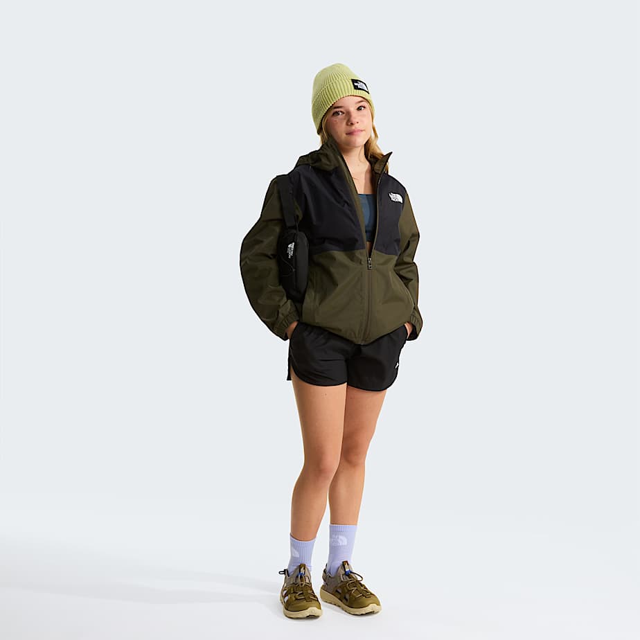 Teens Rain ZipIn Jacket TNF New Taupe Green ALT7