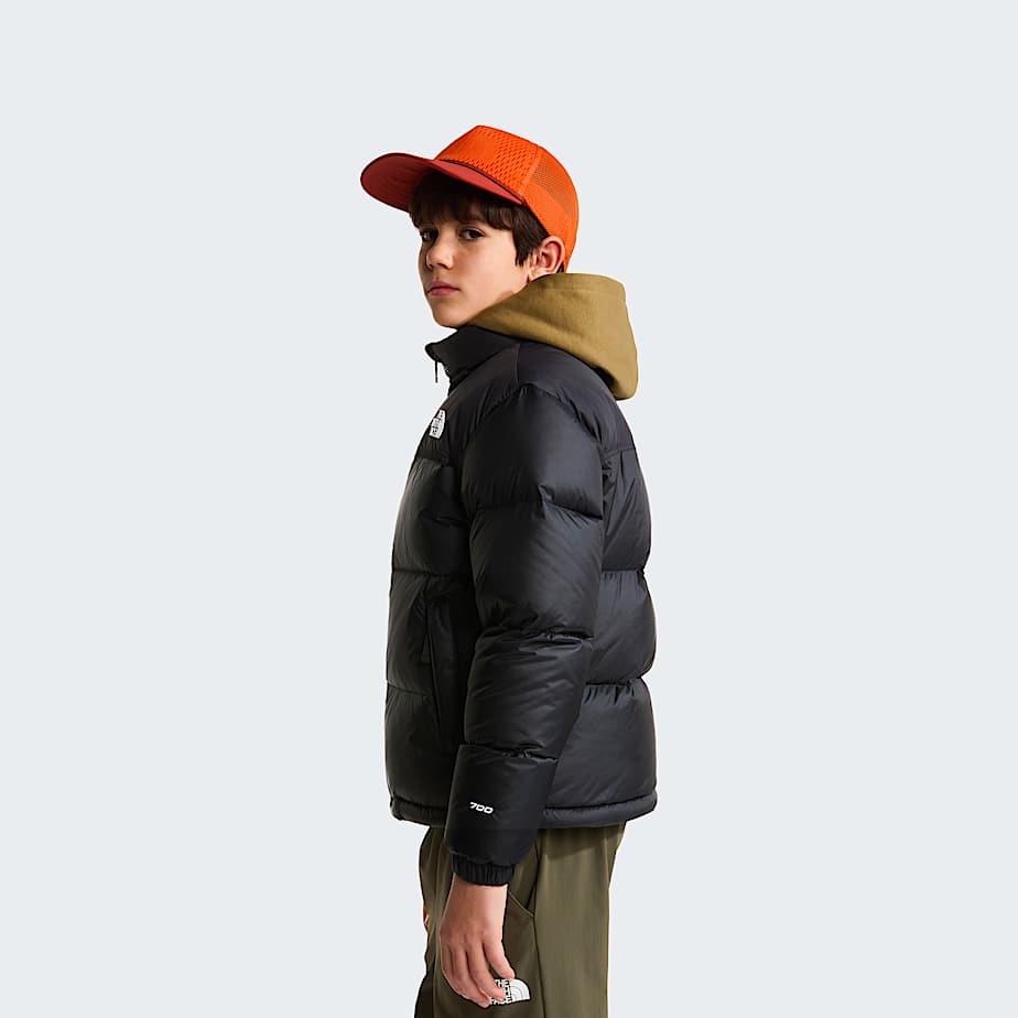 Teens 1996 Retro Nuptse Jacket TNF TNF BlackTNF BlackRecycled Down ALT2