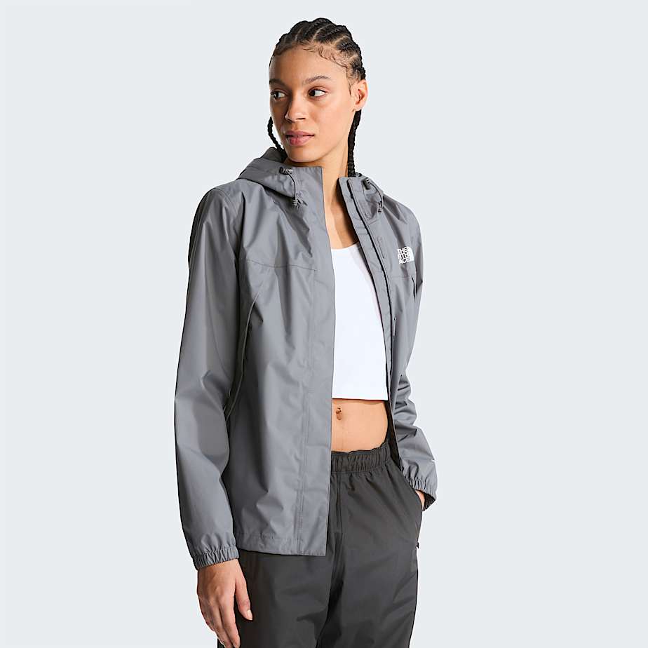Womens Antora Rain Jacket TNF Smoked Pearl ALT4