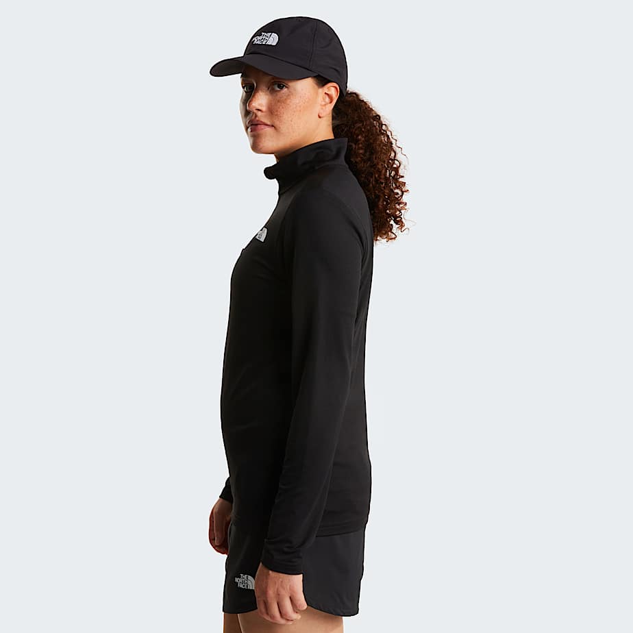 Maglia a maniche lunghe Flex Slim con cerniera a 14 da donna TNF ALT2