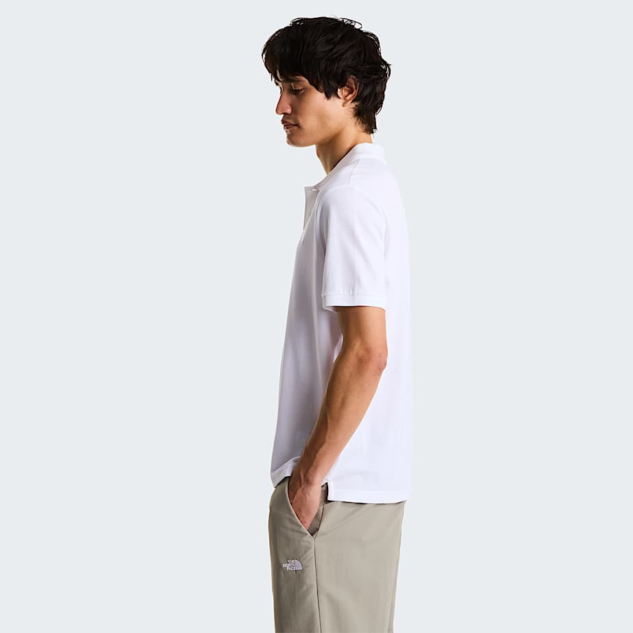 Polo recto Essential para hombre TNF TNF White ALT2