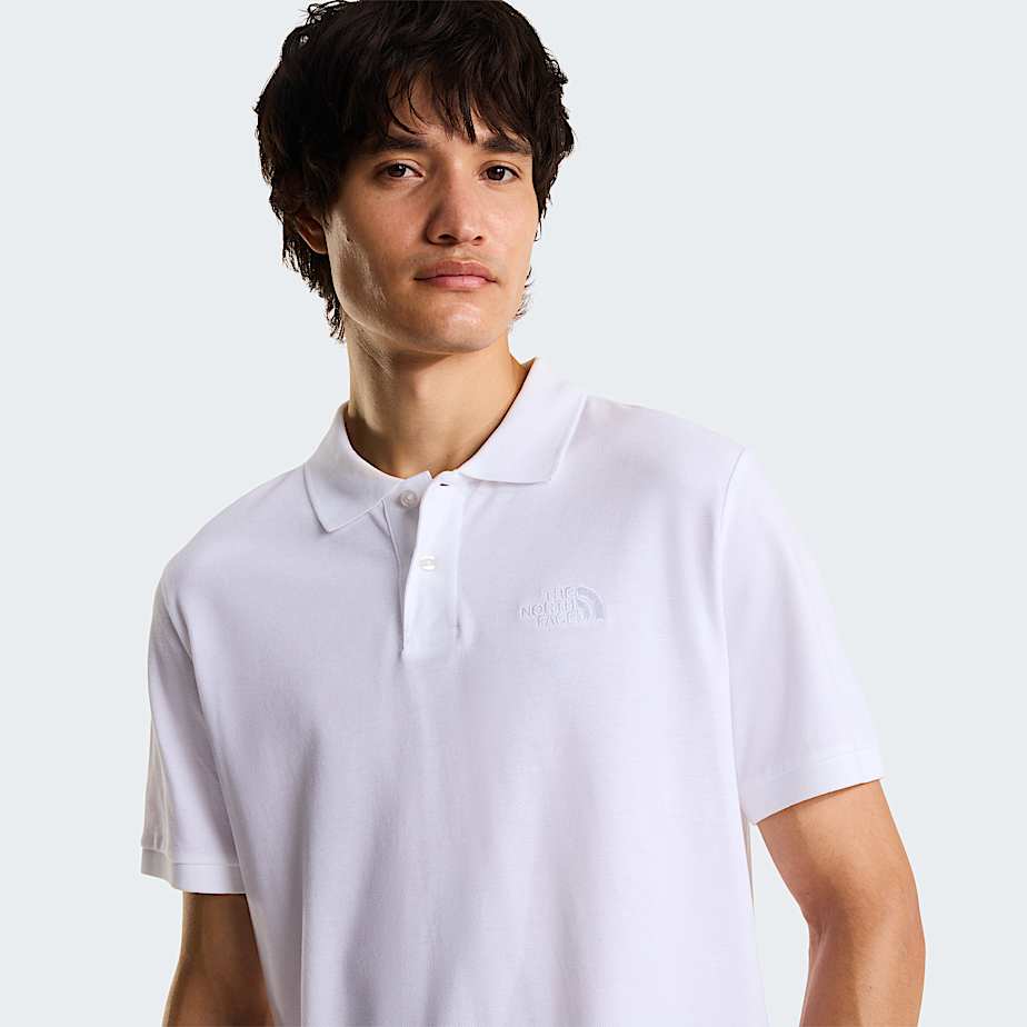 Polo recto Essential para hombre TNF TNF White ALT4