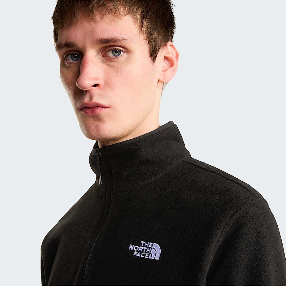 Pile Glacier con cerniera a 14 da uomo TNF TNF Black ALT4