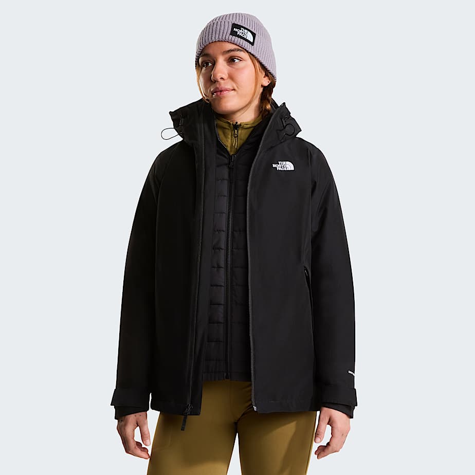 Womens Carto Mono Triclimate 3in1 Hooded Jacket TNF TNF Black HERO