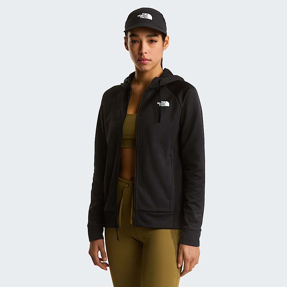 Casaco com capuz e fecho de correr integral Reaxion 20 para mulher TNF ALT4