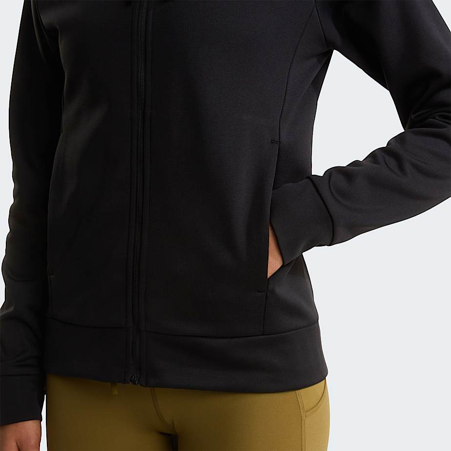 Casaco com capuz e fecho de correr integral Reaxion 20 para mulher TNF ALT6