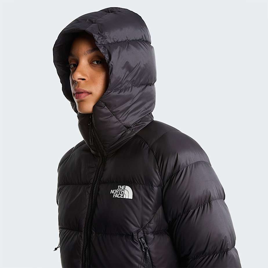 Womens Hyalite Down Hooded Jacket TNF TNF Black ALT5