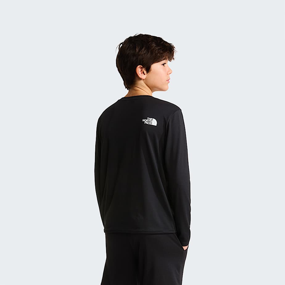 Teens 247 LongSleeve TShirt TNF TNF Black ALT3