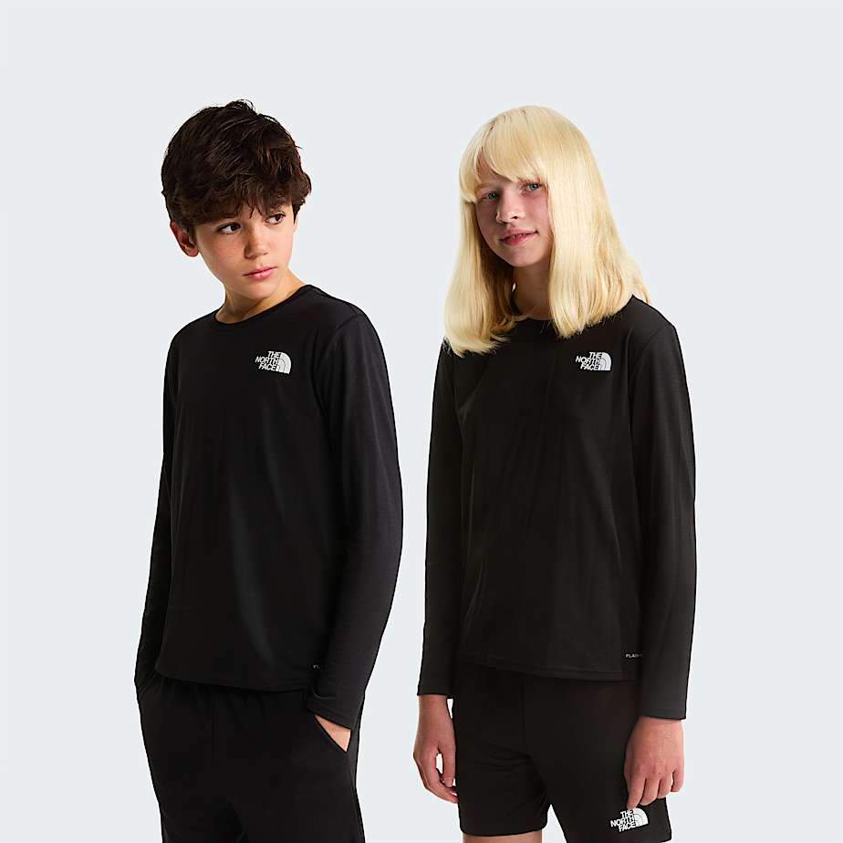 Teens 247 LongSleeve TShirt TNF TNF Black HERO