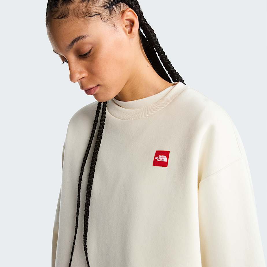 Womens Red Box Sweatshirt TNF ALT4