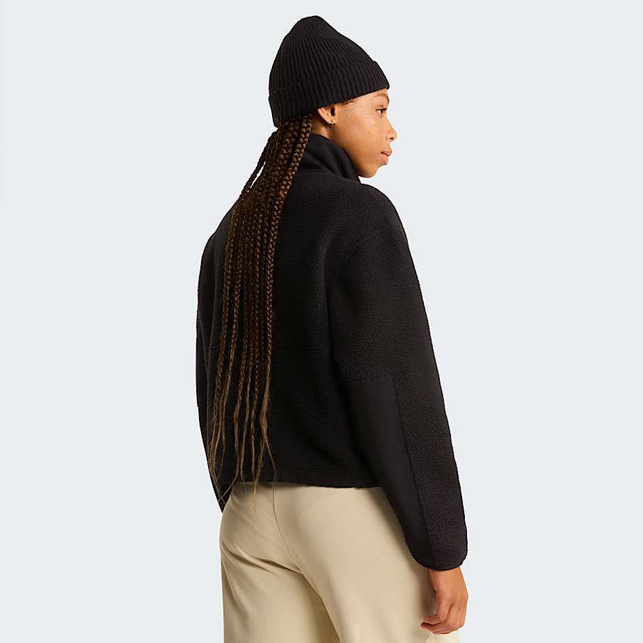 Chaqueta polar con media cremallera Yumiori OffPeak para mujer TNF TNF Black ALT3