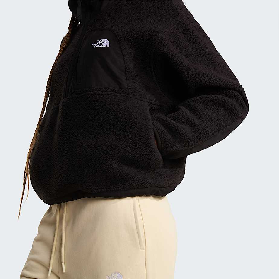 Chaqueta polar con media cremallera Yumiori OffPeak para mujer TNF TNF Black ALT5