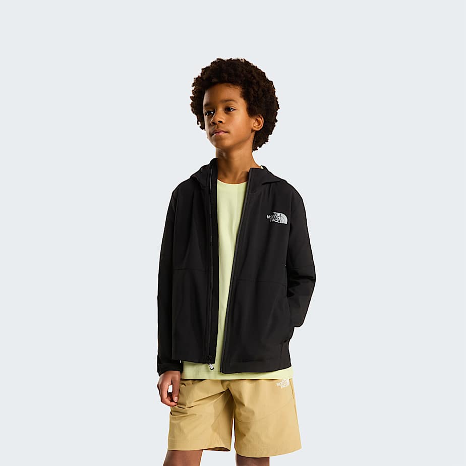 Giacca On The Trail con cappuccio e cerniera integrale da ragazzo TNF ALT4